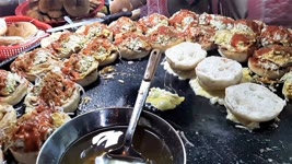 Non Stop Burger Marking at Street Food Karachi | 50+ Egg Burger | Super Fast Cooking Skills