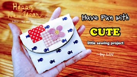 Have Fun with CUTE little sewing project┃Super CUTE Fish Purse #HandyMum