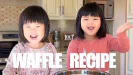Mini Waffle Recipe "Ellie & Emma's Cooking Journey"