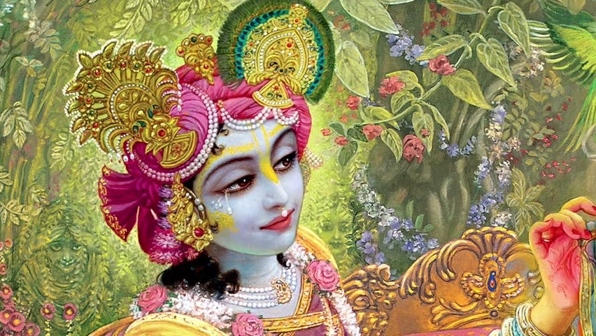 Radha Krishna in the Kunja of Vrindavan