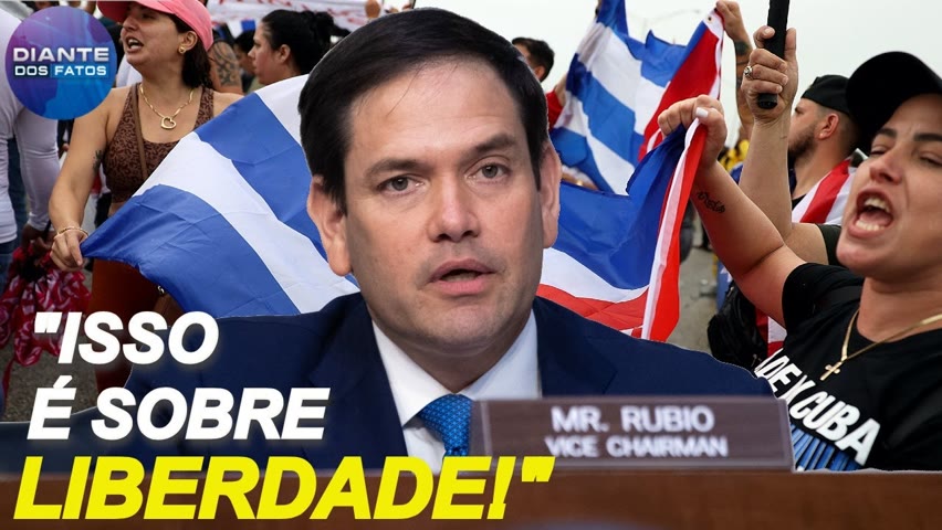 'Isto é sobre liberdade' senador cubano Marco Rubio fala sobre protestos cubanos contra o comunismo
