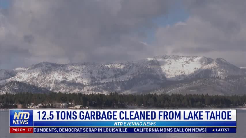 12.5 Tons Garbage Cleaned From Lake Tahoe