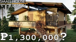 SMALL HOUSE DESIGN 65 SQM. FLOOR PLAN (8m x 8.2m) | MODERN AMAKAN WITH 2 BEDROOM | MODERN BALAI