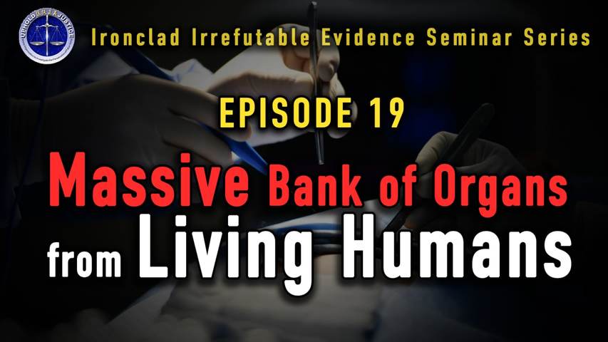 Ironclad Irrefutable Evidence Seminar Series (IIESS) Episode 19: Evidence Seven, Eight and Nine of the Existence of an Enormous Living Human Organ Donor