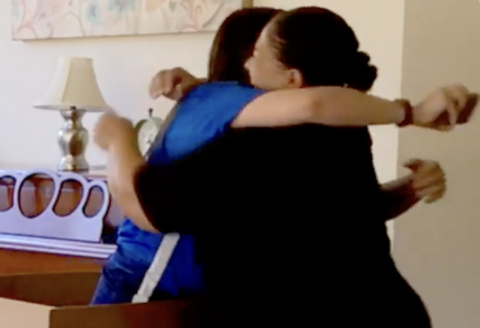 Sisters Give Mom The Best Birthday Gift