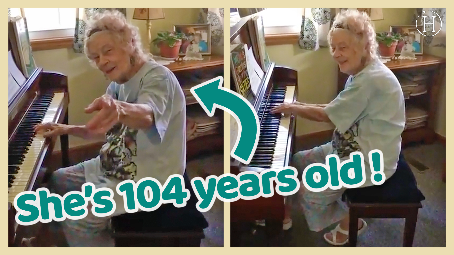 104 Years Old Music Teacher Playing Beethoven - Miss Ann | Humanity Life