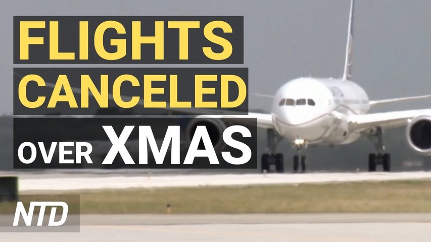 Hundreds of Flights Canceled on Christmas Eve; NYC Scales Back New Year Times Square Celebrations