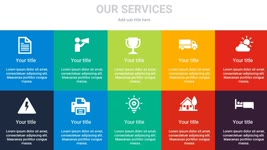10 Step Our Services template in PowerPoint