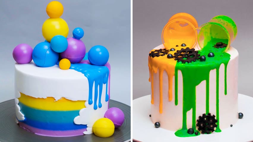 Fancy Colorful Chocolate Ball Cake Decorating | Most Beautiful Cake Design Ideas
