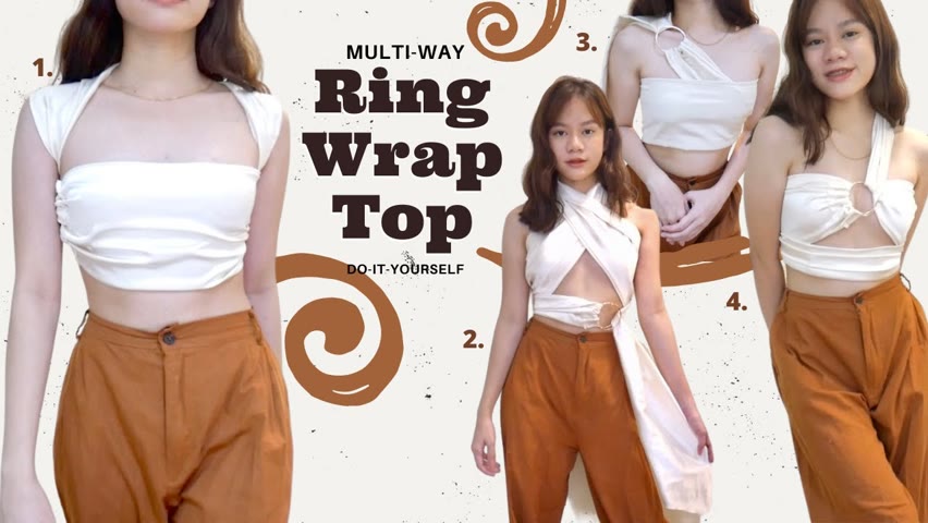 MULTI-WAY RING WRAP TOP (6 ways to style) | Villamor Twins