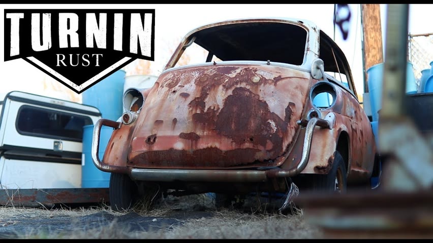 1959 BMW Isetta 600 JunkYard Find | A Turnin Rust Extra