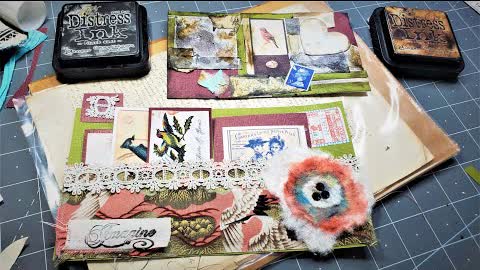 SCRAP BUSTING WITH RECKLESS ABANDON! Junk Journal Scraps Transform! Let's Play! The Paper Outpost :)