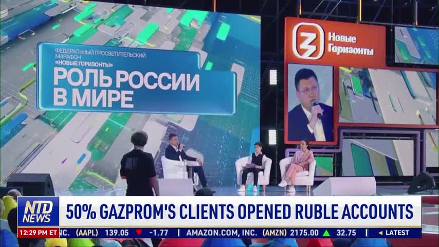 50 Percent of Gazprom's Clients Opened Ruble Accounts