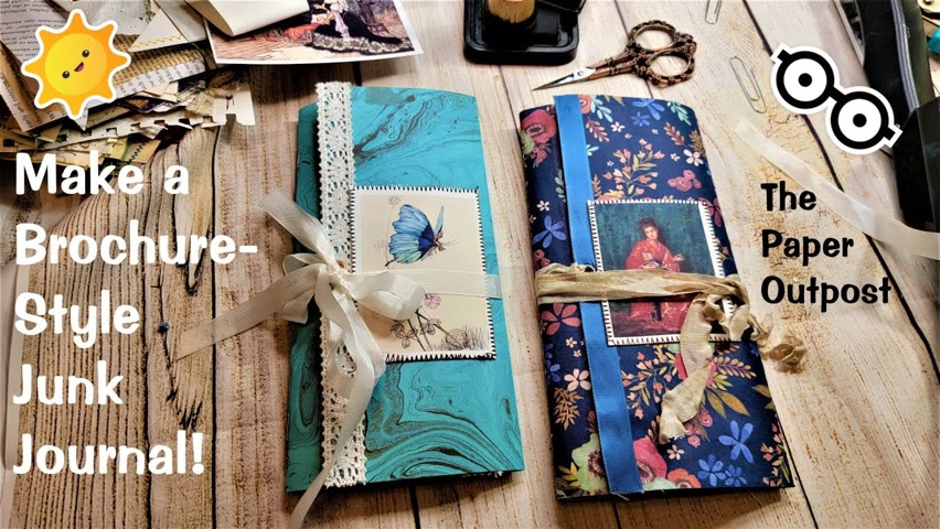 Easy Brochure Junk Journal Tutorial! PLUS BIG SALE CONTINUES  TILL MONDAY! :) The Paper Outpost! :)