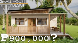 SMALL HOUSE DESIGN 60 SQM. | MODERN BAHAY KUBO SMALL-BUDGET HOUSE | MODERN BALAI