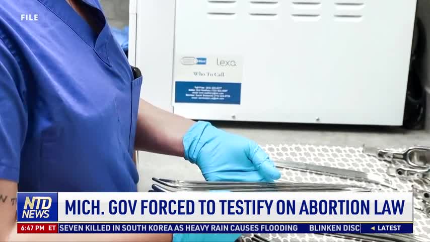 Attorney Subpoenas Gov. Whitmer to Testify Abortion Law Case