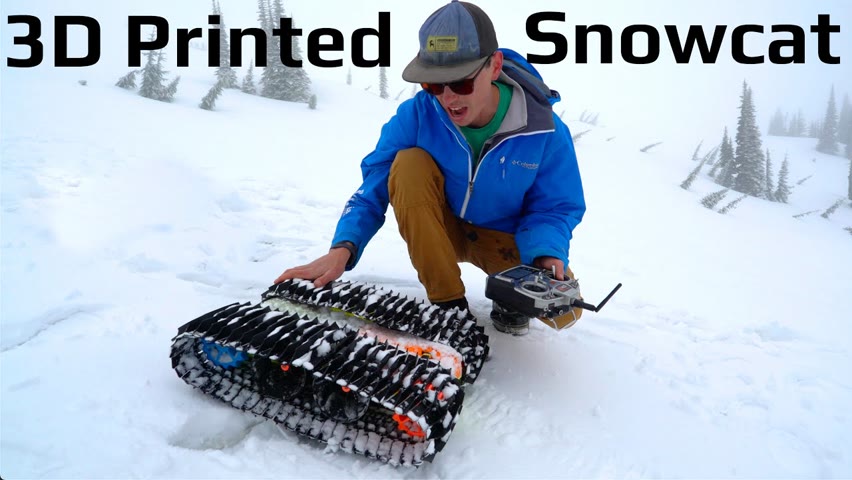 Fastest RC Snowcat! - Injection Molded Tracks Prototype #1