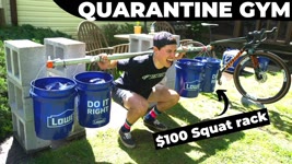 My Quarantine Gym Routine for Cycling ($100 Squat Rack)