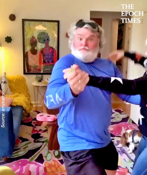 Husband Entertains Wife With Hilarious Dance Routine