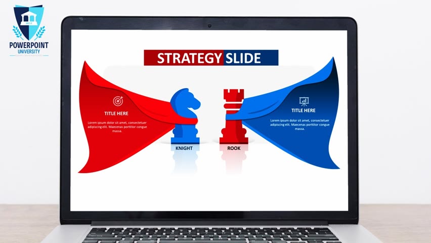 Create Strategy Slide in PowerPoint. Tutorial No. 924
