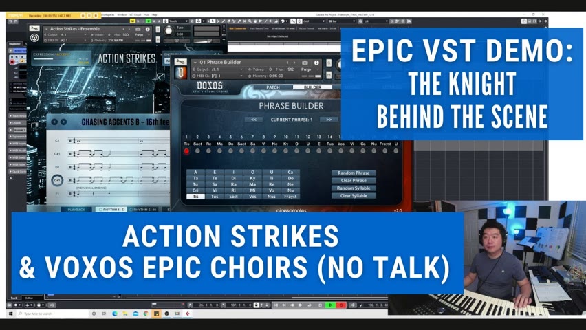 🎹Epic VST Demo: Action Strikes & VOXOS Epic Choirs (No Talk) - The Knight - Behind The Scene! 🎹