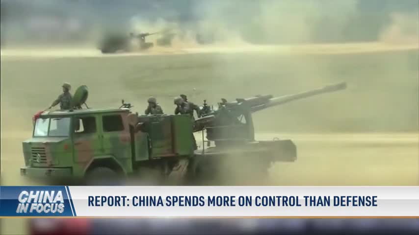 Report: China Spends More on Control Than Defense