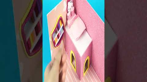 How To Make A Miniature Hello Kitty Bedroom | DIY Miniature House #shorts