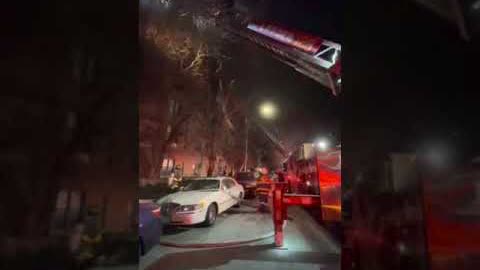 1月23日週日晚上7點半左右法拉盛41大道上一座公寓發生火災。