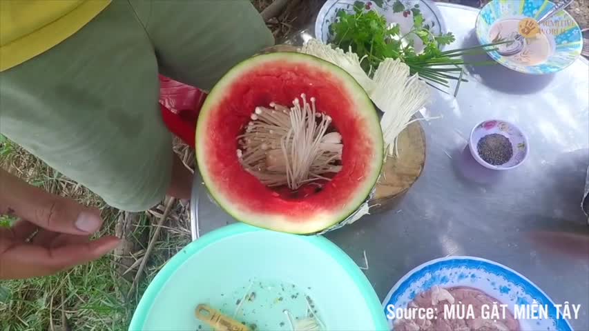 Pig Brain in Watermelon