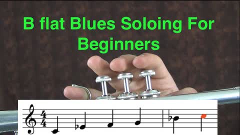B-flat Blues Soloing on Trumpet for Beginners