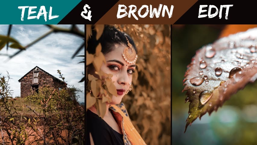 TEAL and BROWN | MOODY EDIT | Lightroom Tutorial in Hindi Mobile | Mobile Photo Editing