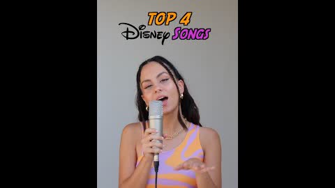 TOP 4 Disney Songs ☀️🦢✨ #shorts #mashup #disney
