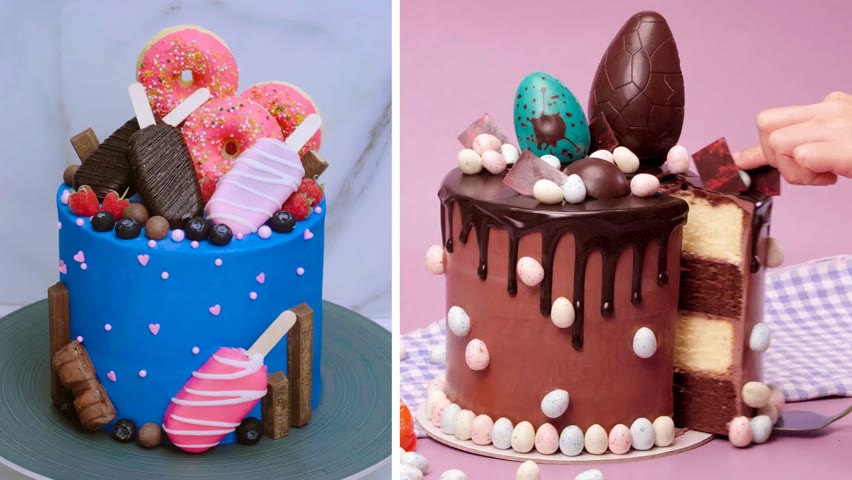 Yummy Chocolate Cake Decorating Ideas For All the Birthday Cake Lovers | So Tasty Colorful Cake