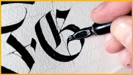 How To Write Fraktur Calligraphy Alphabet With A Dip Pen