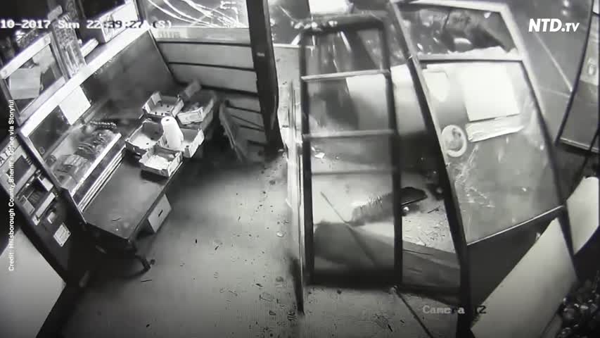 Burglary Suspects Use Stolen Truck to Crash Into Tampa Businesses in Wake of Irma
