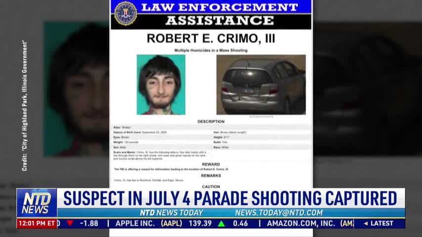 Suspect in July 4 Parade Shooting Captured