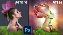 LotusGirl Manipulation Photoshop|Tutorial