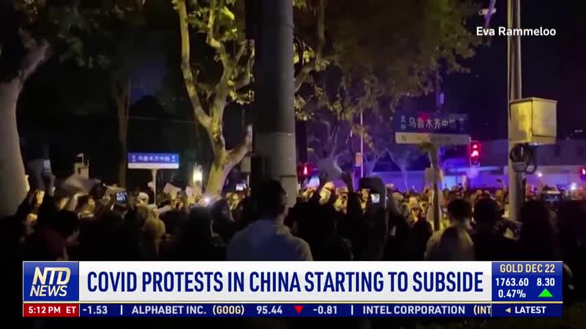 COVID Protests in China Starting to Subside