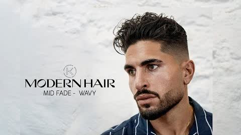 SUPER Trendig Hairstyle - Mid fade - Waves #NEW2022