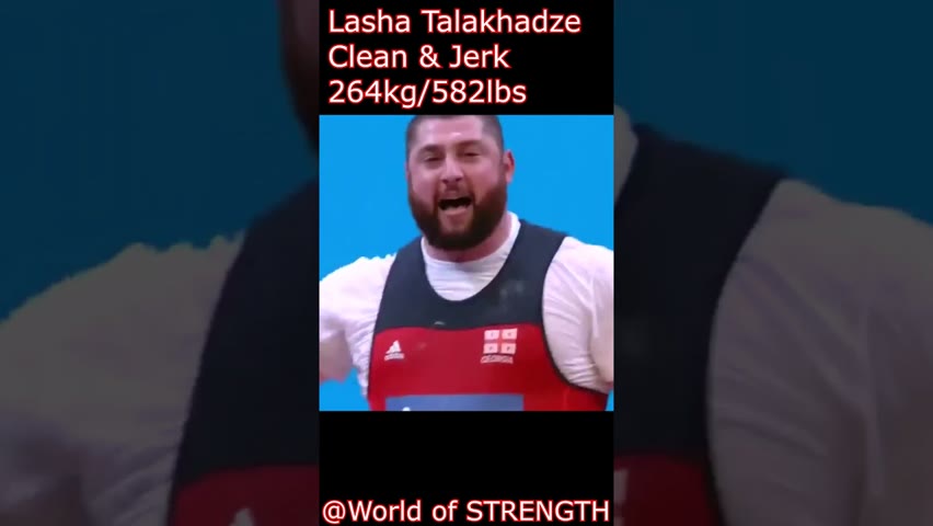Crazy Strength World Records | Lasha Talakhadze Clean & Jerk World Record