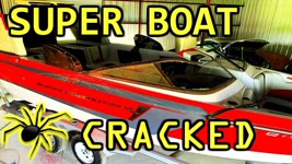 Spider Cracks All Over My Super Boat! Wrecked and Flooded Copart Rebuild Part 4