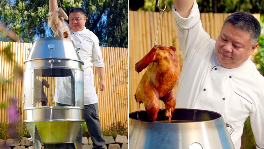MasterChef's Thanksgiving 🇺🇸 Hanging Roasted Turkey 🍗 • Taste Show