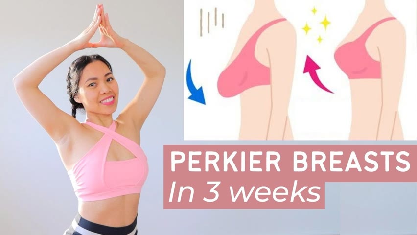 Effective exercises to prevent sagging breasts, lift & firm up naturally, 3 week challenge