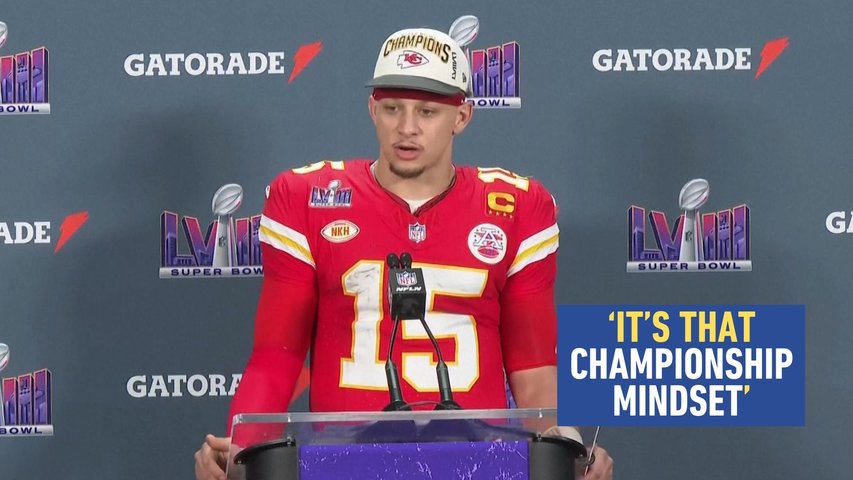 Mahomes Credit's Team's 'Championship Mindset' with Super Bowl Victory