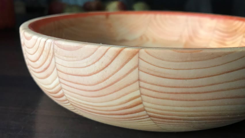 Woodturning - Pine Bowl with epoxy inlay