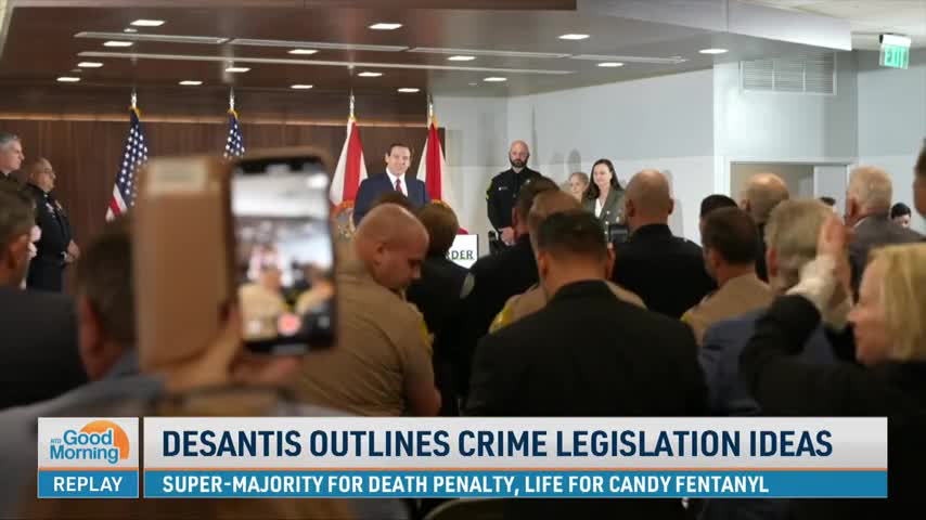 DeSantis Outlines Crime Legislation Ideas