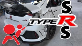 Airbag Time! Wrecked 2017 Honda Civic Type R Rebuild Part 3