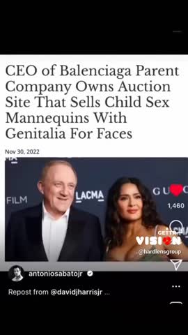 CEO of Balenciaga Parent Company owns auctions site that sells children sex mannequins with genitalia for faces