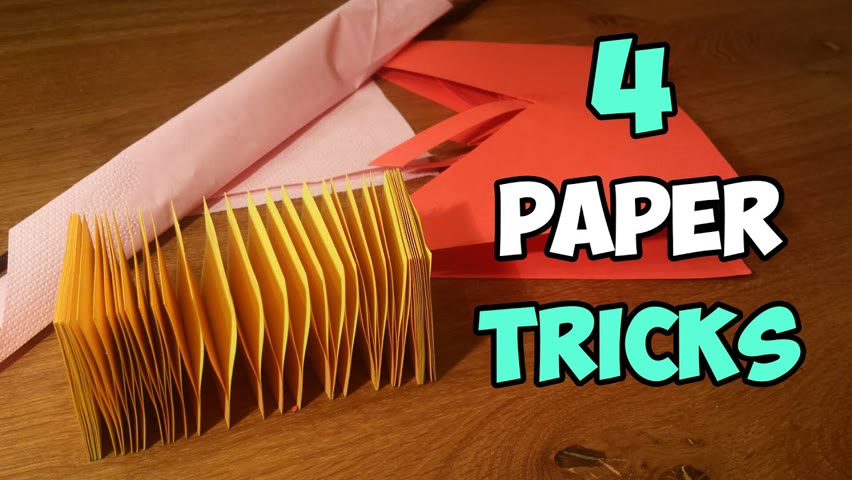 TOP 04 AMAZING PAPER TRICKS YOU'VE NEVER SEEN BEFORE | PAPER HACKS