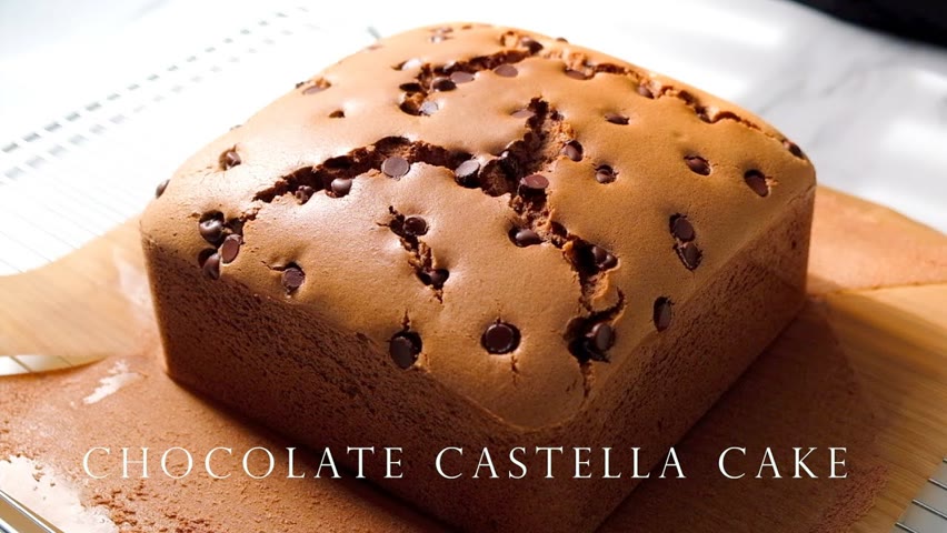 台灣巧克力古早味蛋糕 ┃Taiwanese Chocolate Castella Cake